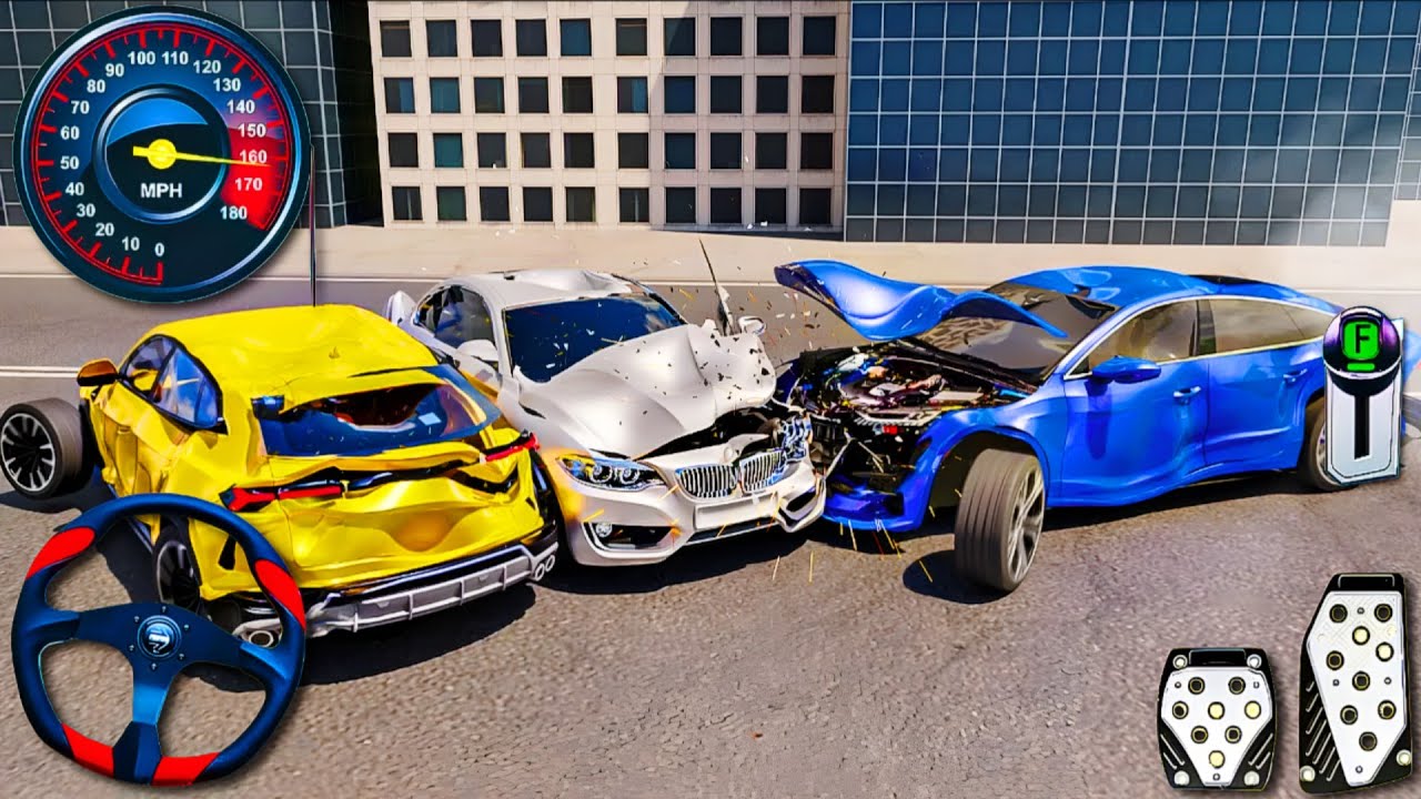 Beam Drive Car Crash Simulator 3D - Extreme Derby Car Driving 2025 - Android Gameplay