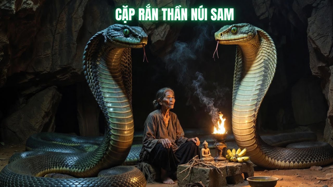 Cặp Rắn Thần Núi Sam – Bà Lão Chùa Hang Và Những Lần Cứu Mạng