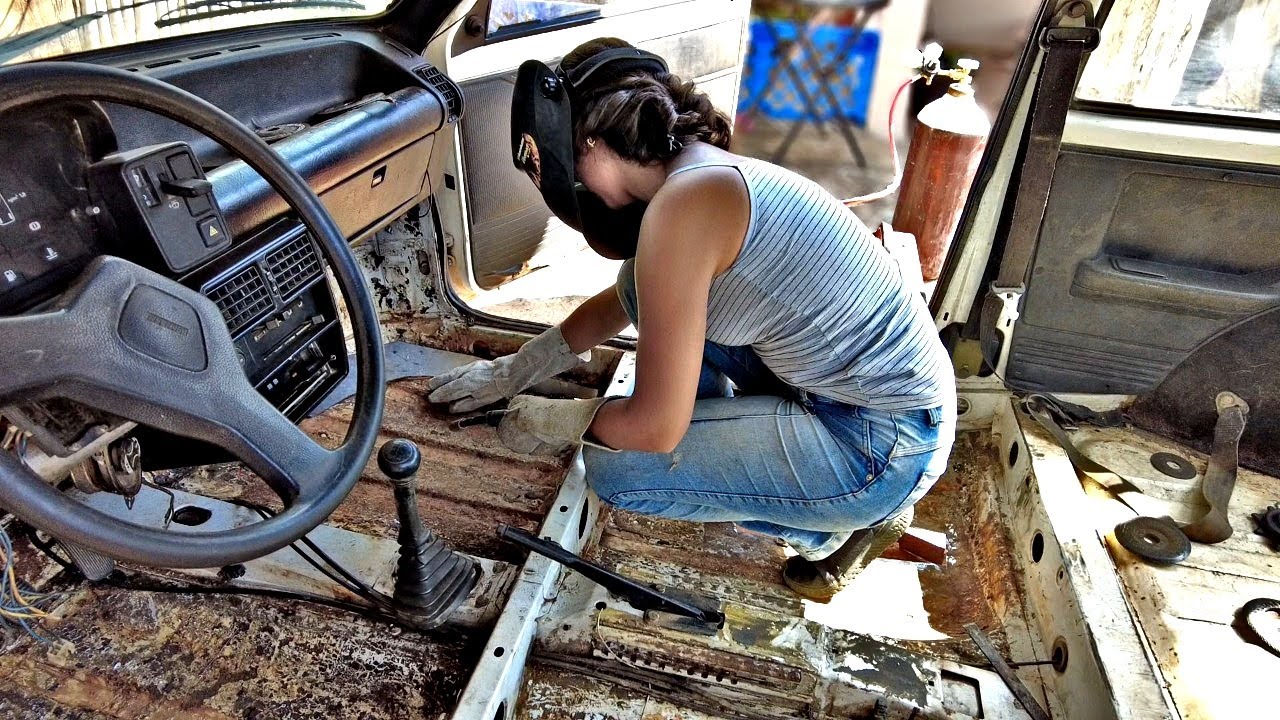 Припой на полу! ремонт моей машины