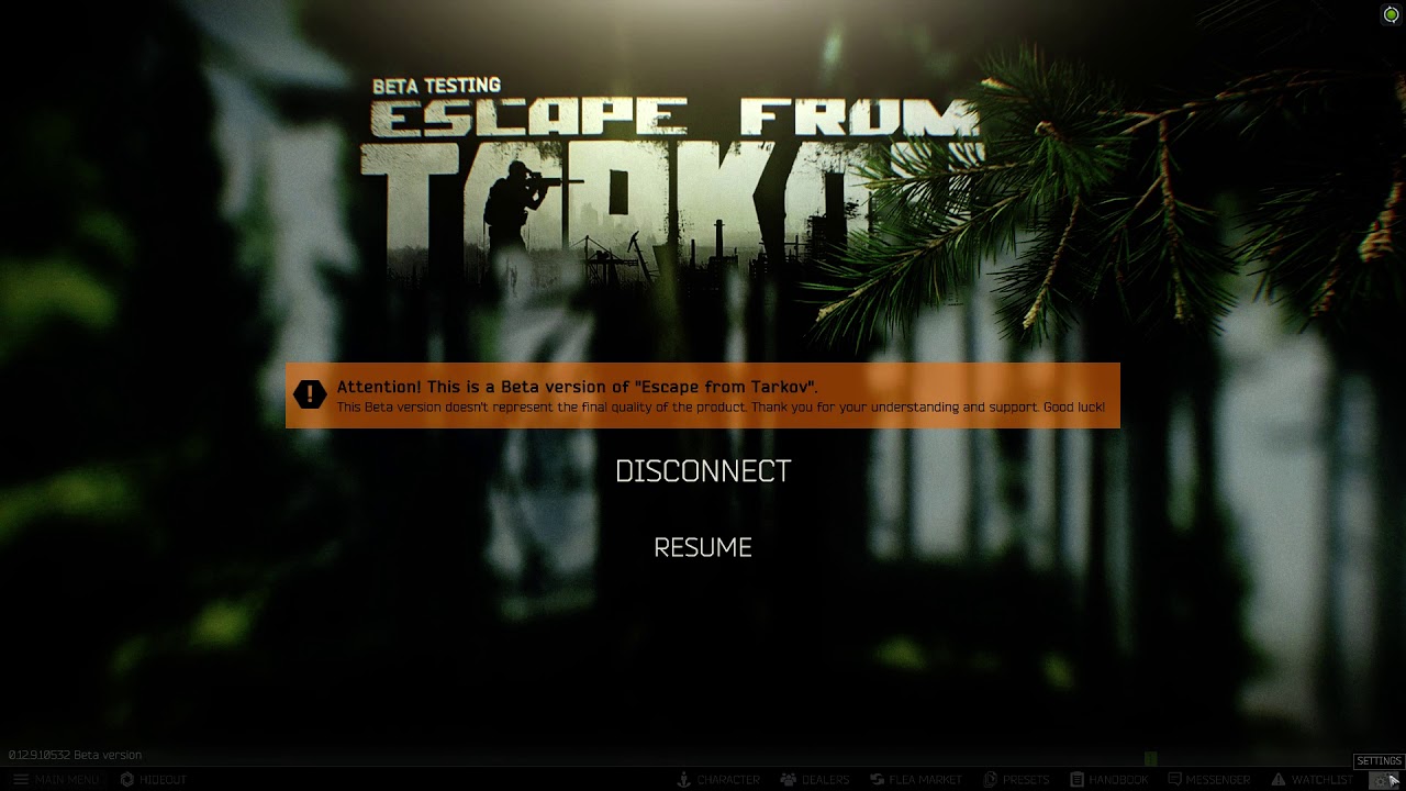 Game settings - Tarkov Academy