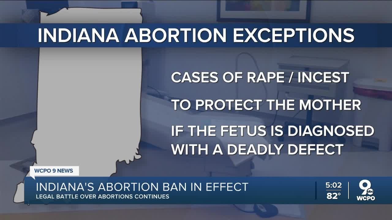 Indiana's abortion ban goes into effect - YouTube