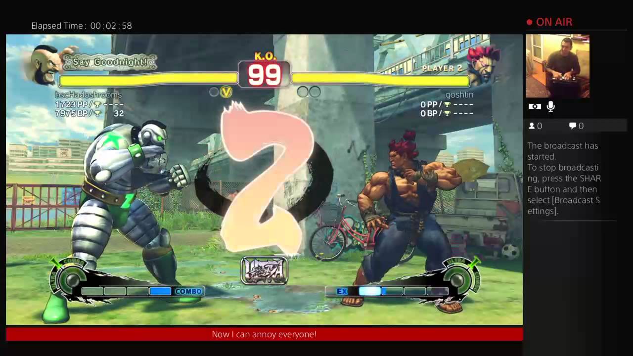 LET'S RAGE - USF4 First time on ps4!! - Gief popped my cherry