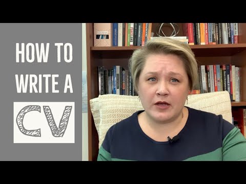 How to Write an Academic CV