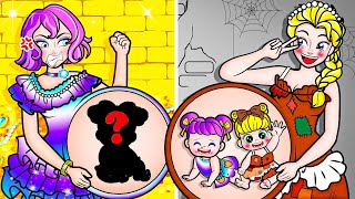 [🐾paper dolls🐾] Poor Pregnant and Rich Pregnant Mother and Daughter | Rapunzel Compilation 놀이 종이