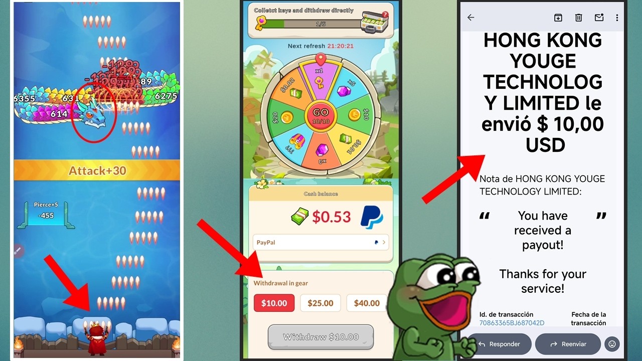 CRAZY SHOT🐲🔫 NUEVA APP que PAGA HASTA $10.00 (PAYPAL) POR JUGAR Y D1SPARAR? REVIEW! ASÍ FUNCIONA✅🤑