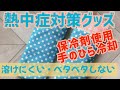 【熱中症対策グッズ② 手のひらを冷やす】暑さ対策　脇を冷やす　顔を冷やす　首を冷やす　スポーツ時　就寝時　保冷剤対応　お子様の発熱時脇に挟む