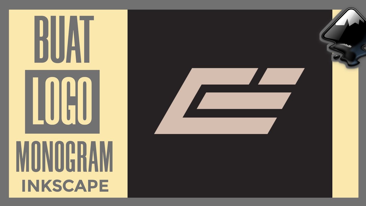 Membuat Logo Monogram CE di Inkscape - Timelapse - YouTube