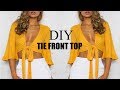 DIY | How To Make A Tie Front Crop Top (pattern available)