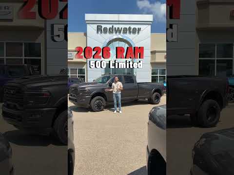 Heavy-Duty Luxury Masterpiece! 2026 Ram 3500 Limited Long Box Dually Walkaround | Redwater Dodge
