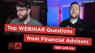 Top Webinar Questions from Financial Advisors