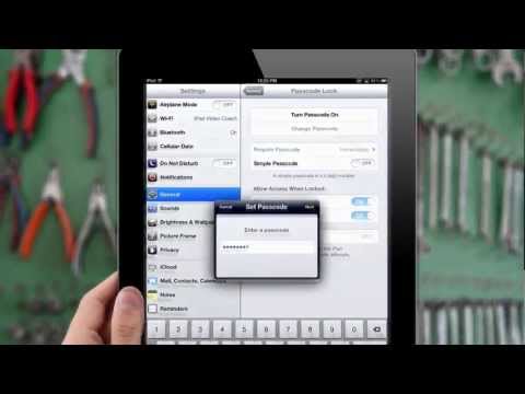 How to Set An Alphanumeric Passcode on the iPad