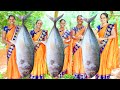 3 GIANT TRAVALLY FULL FISH BBQ RECIPE | 84Kg Fish Banana Leaf in Village Style BBQ | Village Babys