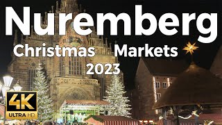 Nuremberg (Nürnberg) Christmas Markets 2023, Germany Walking Tour - With Captions
