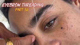 [ASMR] Threading Your Eyebrows for The Perfect Shape || Eyebrow Series #34
