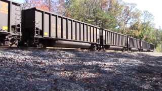 CSX empty coal train at Bellepoint heading for Hinton, WV 10/20/2013
