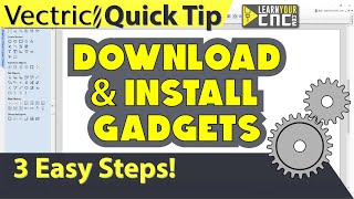 How to Download and Install Gadgets in Vectric Software - Vectric VCarve, Aspire, & Cut2D Quick Tip screenshot 4