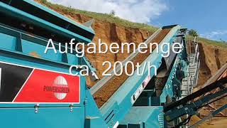 Powerscreen Chieftain 2100 - Kiesabsiebung