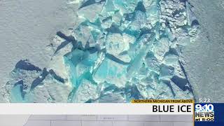 Northern Michigan From Above: Blue Ice in Mackinaw City