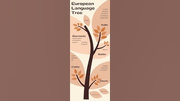 Natural European Language Tree Infographic