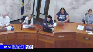 Hartford Selectboard 08/18/26