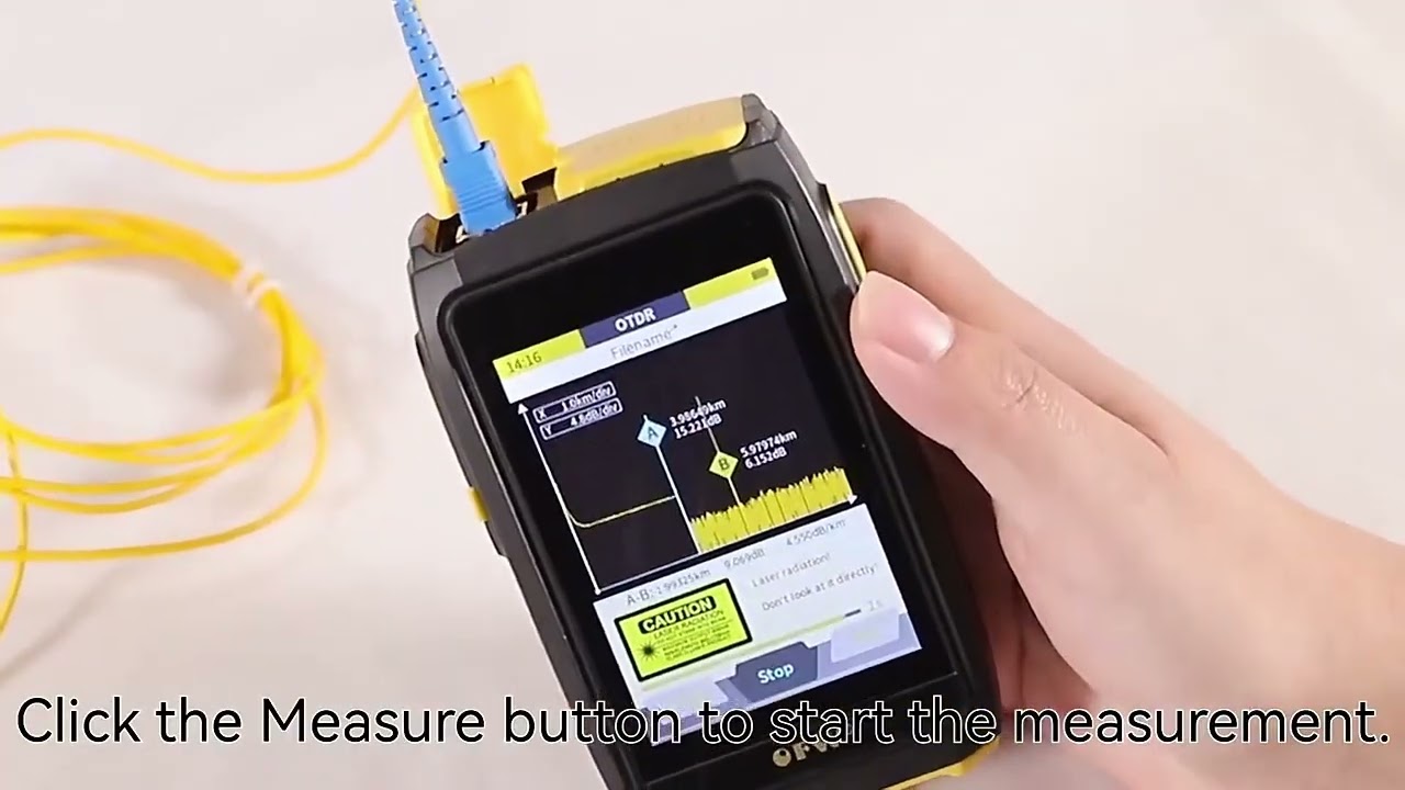 OFW Mini OTDR Optic Otdr Optical Reflector Active Fiber Live Tester 1550