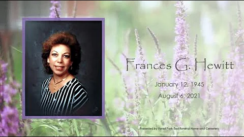 Frances Hewitt Tribute Video