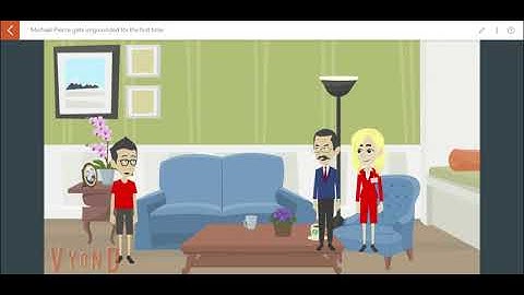 Michael Pierce gets ungrounded for the first time on Vyond