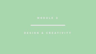 Module 3: Design and creativity - Finnish subtitles