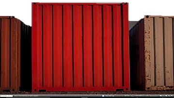 3ds Max Shipping Container Design Low Poly Modeling And Texturing