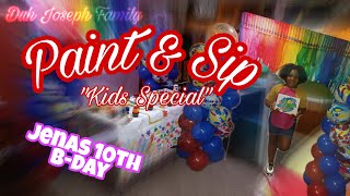 SIP & PAINT (kids special) DIY