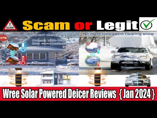 Wree Solar Powered Deicer Reviews (Jan 2024) Check The Legetimacy Here, Watch Now