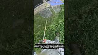 Stress-Relief Lawn Care: Professional Trimming ASMR #worker #process #oddlysatisfying #lawnmowing