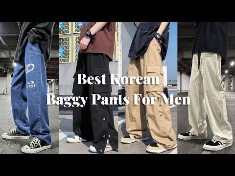 Korean Baggy Pants For Men | Korean Dress Ideas - YouTube