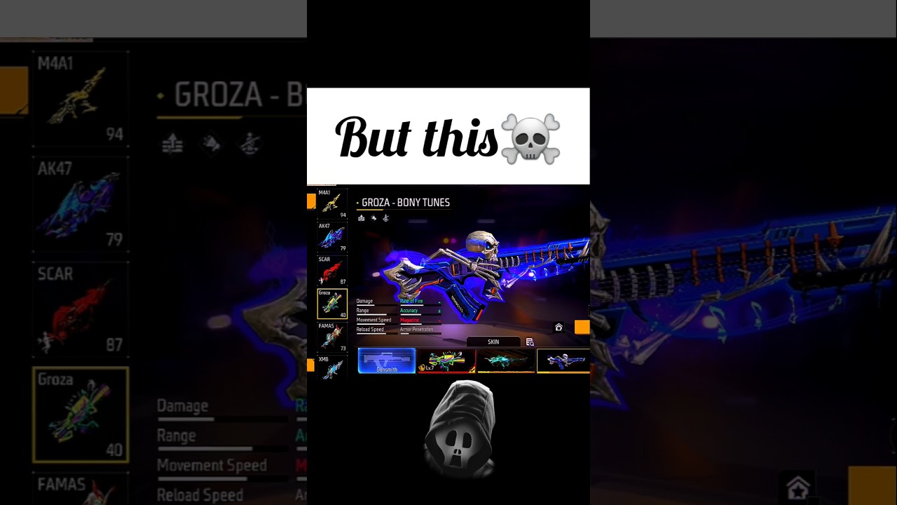 All Groza are good, the Bony Tunes 💀 is unstoppable!🔥 Groza skin showcase! 