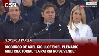 AXEL KICILLOF a JAVIER MILEI: 