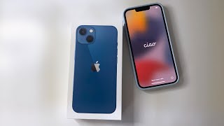 Iphone 13 Unboxing Blue, 256Gb Accessories Asmr