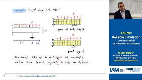 04 - FEM mesh convergence, Singularities, Locking - Yousef Heider