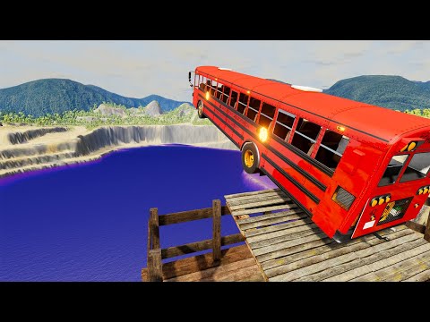 School Bus Crashes & Jumps 199 – BeamNG.Drive