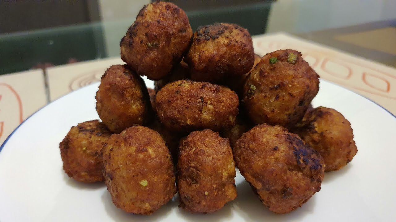 Deep fried meatballs