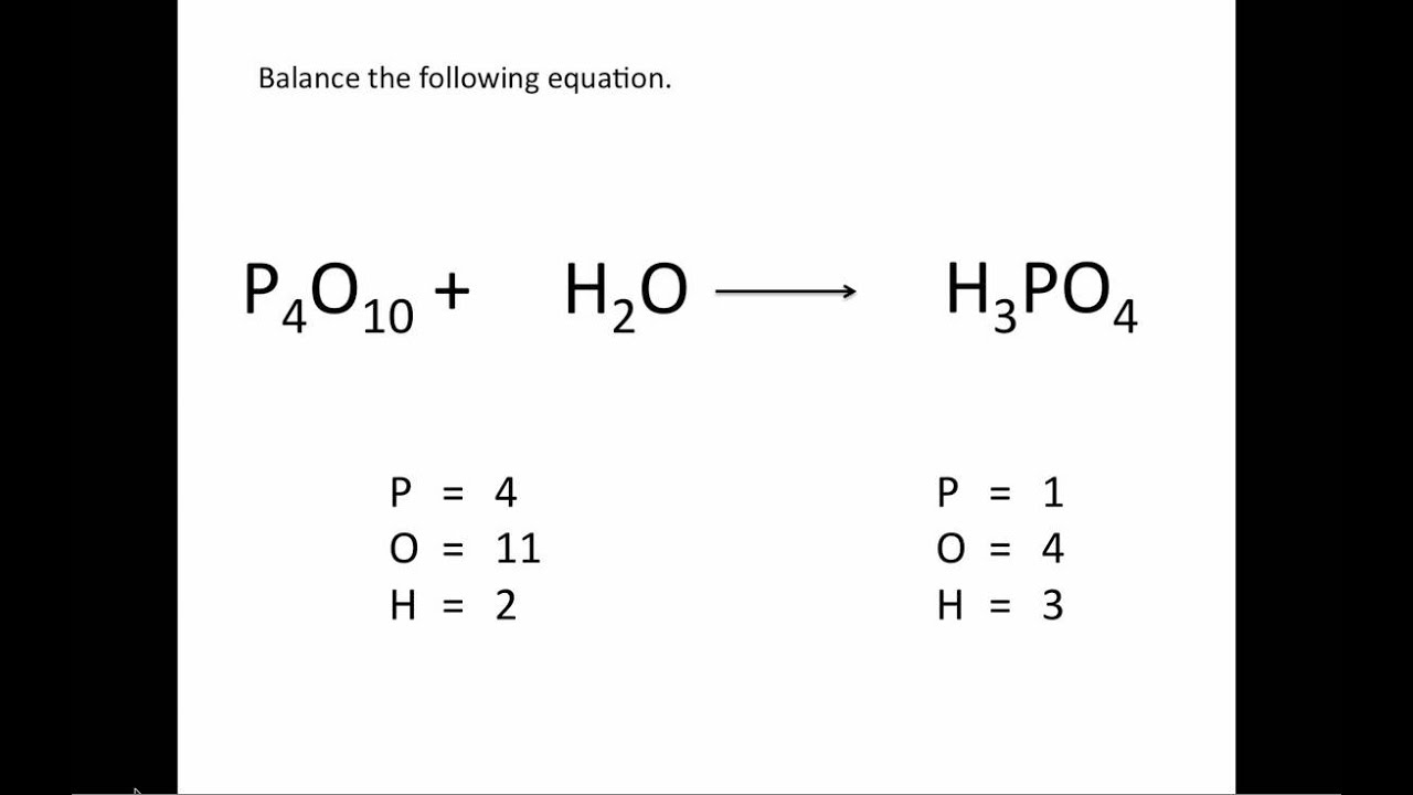 balancing chemical equations problem solving