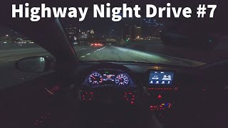 1 Hour Highway Night Driving for Sleep, ASMR, Relaxing #7