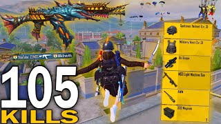 105 KILLS!!😱ALL PRO PLAYERS RUSHED ME IN ERANGEL🔥 PUBG Mobile screenshot 4