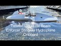Enforcer Stingray Hydroplane Rc Boat Onboard Split Screen.