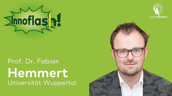 Innoflash #41 mit Prof. Dr. Fabian Hemmert | Universität Wuppertal