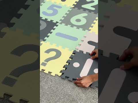 Килимок-пазл Цифри 16 пазлів 31х31х1см, видео 1