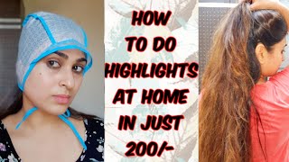 Hair Colour At Home | How To Use Highlighting Cap | Salon Like Global Highlights | Tutorial | PART 1