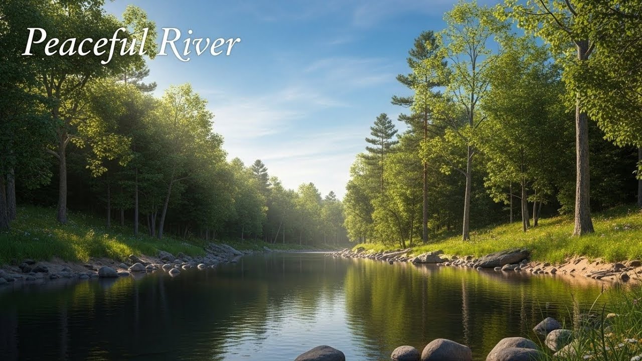 Flowing River Ambience 🌊 Peaceful Sound for Meditation, Focus, and Deep Relaxation #184