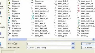 How to add cursors in Windows XP