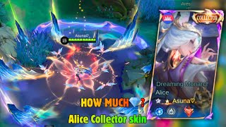 HOW MUCH 💎 FOR ALICE COLLECTOR SKIN IN NEW COLLECTION MLBB EVENT