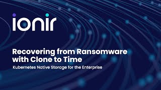 Ransomware Recovery with Ionir